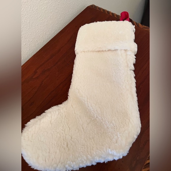 Vintage PINK  Faux Fur Christmas Stocking - Picture 6 of 11